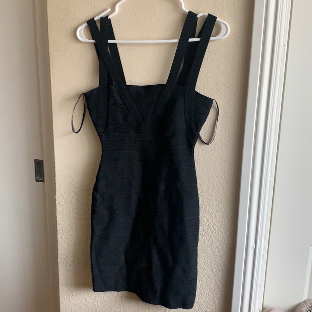 Herve Leger black dress